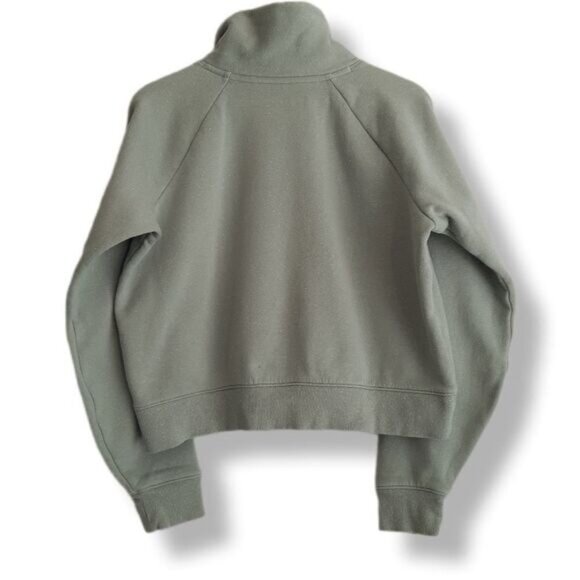 UNDER ARMOUR High Neck Comfy Sweatshirt Sage Green Sz S Flawed - Picture 8 of 13